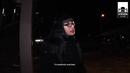 Steven Shame: 8 palců velký černý péro, hardcore interracial venku ve tmě s...