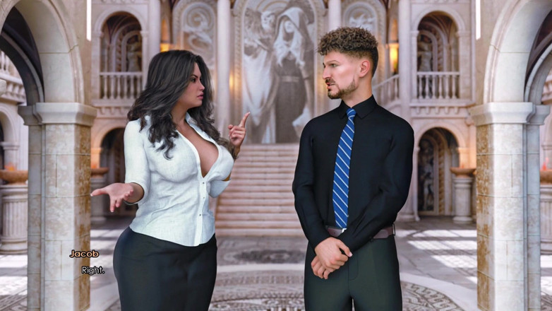 3D Cartoon Porn: 欲望学院 3 - 詹姆斯在火车上和海莉玩得很开心（完整游戏）