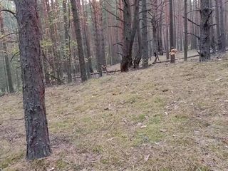 Afemeria: Horny Babe Caught in the Forest and Doggystyle Fucked