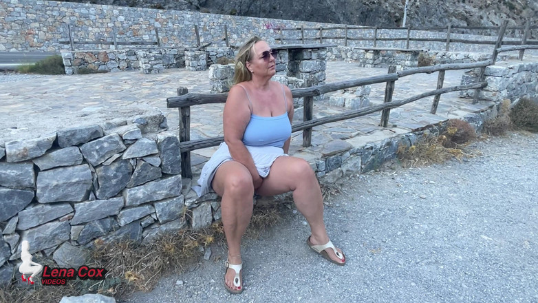 Lena Cox: Horny Wife Squirt Explosion on Parking Curb