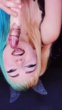 Batgirl Sucks Human Cock