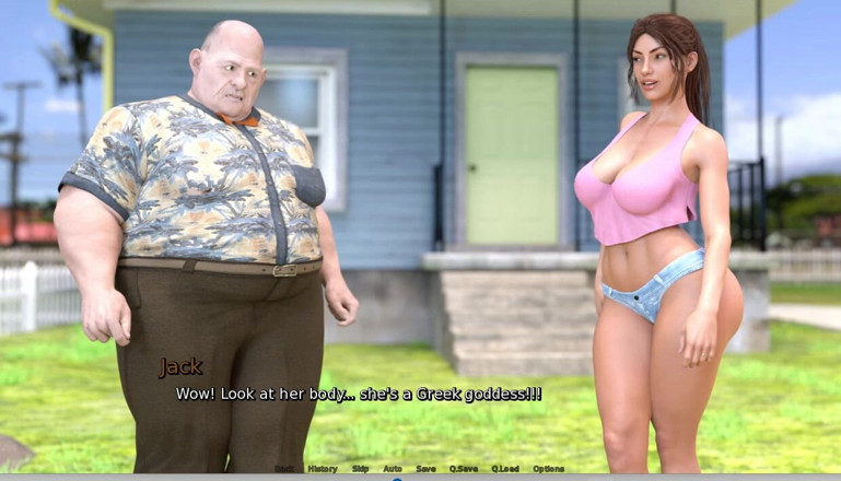 XXX Games Bunk: Laura Lustful Secret - геймплей - ролевая игра - помощь соседу, душ