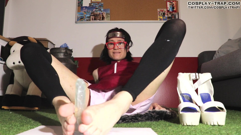 RosalinaxGirl: Naruto Sarada stopy i tyłek grają pułapkę cosplay
