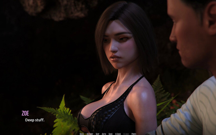 3D Cartoon Porn: Bãi biển Dominos 6: Jhon night lướt sóng lần đầu tiên & zoe...