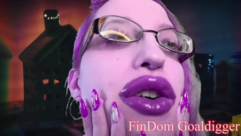 FinDom Goaldigger: Trasformazione della ragazza con enormi labbra di puttana