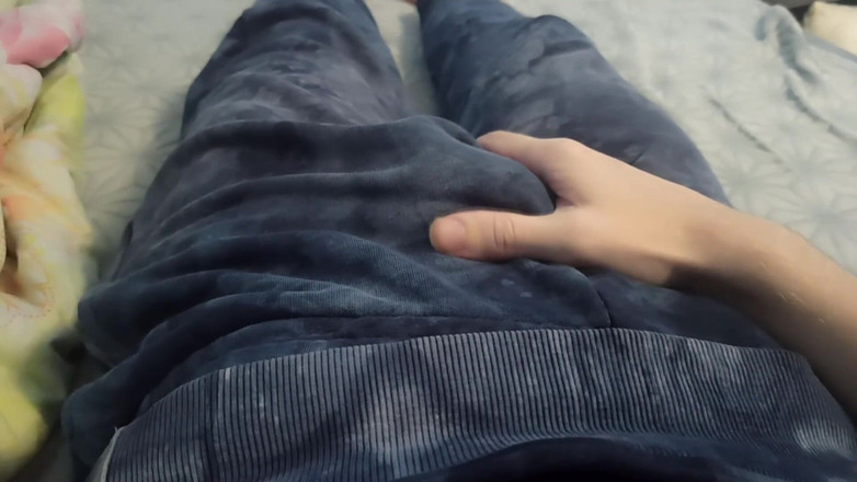 Pasha: Guy in Pants Is Massaging His Cock