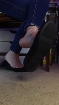 Playfully Dangling My Flats