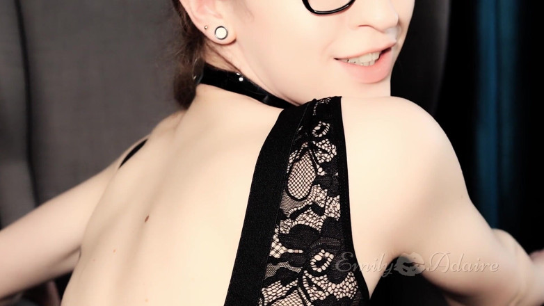 Emily Adaire: Striptease with PVC corsage and leather leggings - Emily Adaire TS