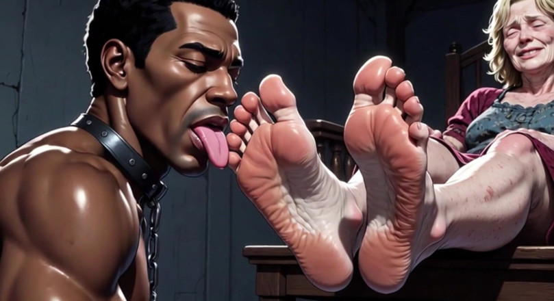 YOUR BEST FANTASY: Granny Foot Slave Session - Passionate Toe &amp; Sole Licking