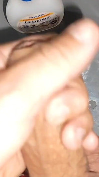 Glue with Water Applied to the Dick Lifts the Dick.