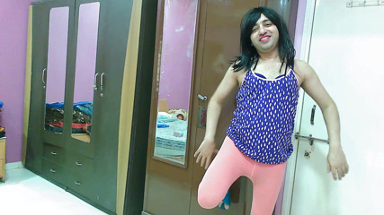 Cute & Nude Crossdresser: Cute and Nude sissy crossdresser femboy Sweet Lollipop masturbation and...