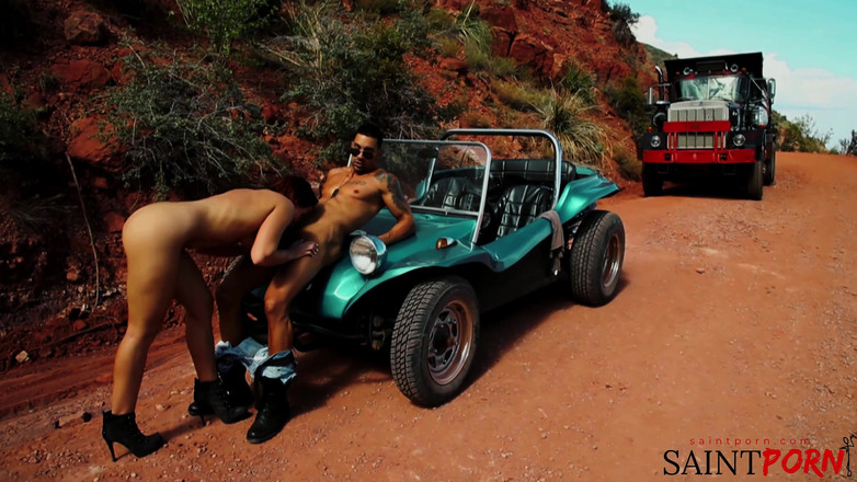 SaintPorn: Jayme janes dientot habis-habisan di gurun pasir sampai telan sperma