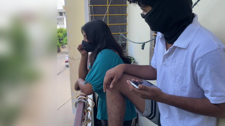 Pinki didi: Outdoor Sex Stepbrother and Stepsister Outside Door Romance and Sex...