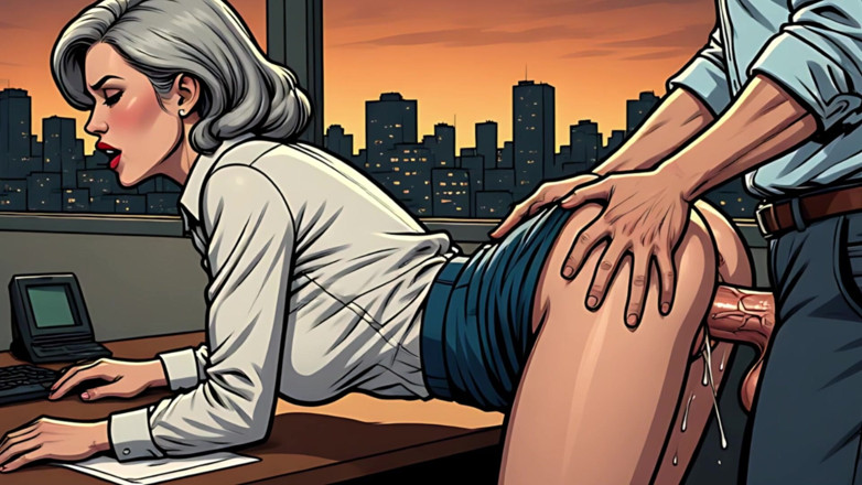 AI Porn: Office Sex Comic Style