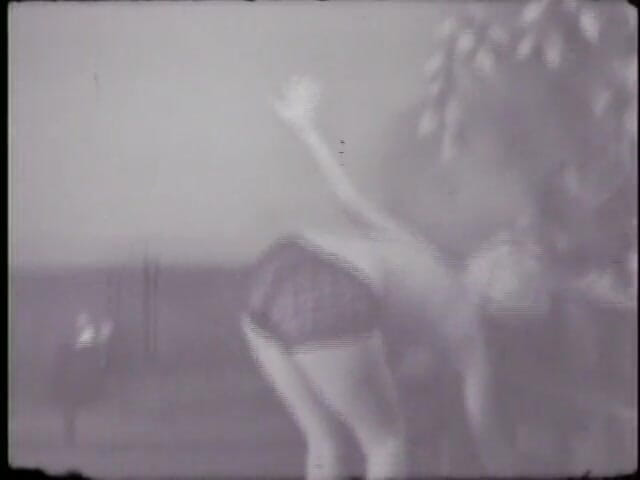 Vintage Usa: Strip-tease of a blonde woman in the sixties
