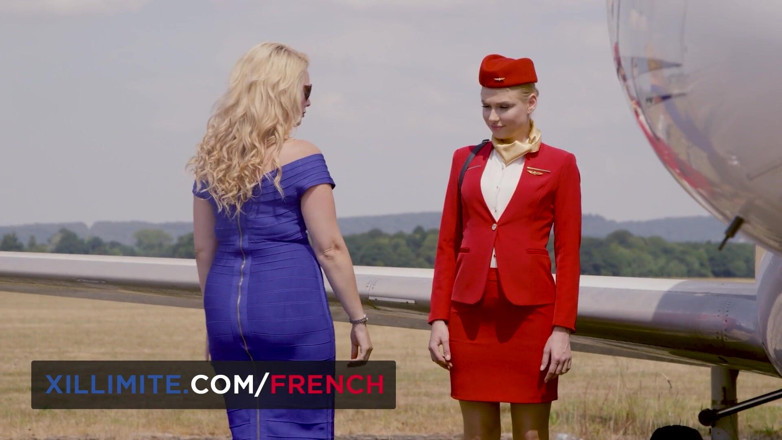 French girls at work: Hot Sex in a Private Plane