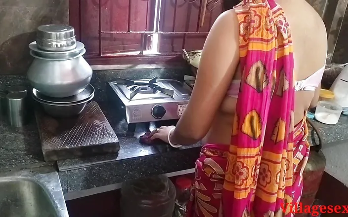 Villagesex91: Red Saree Kitchen Sex in Sonali
