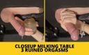 Mistress BJQueen: Closeup ordenhando mesa 3 orgasmos arruinados