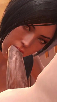 Ada Wong Deephroat Blowjob Rakaman Dekat : Parodi Jahat Penduduk