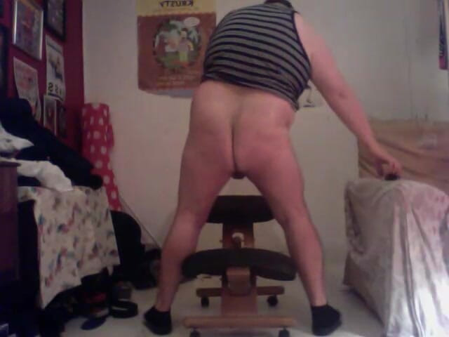 B A Bear: Stripping Wanking Dildo Fat Ass Pig
