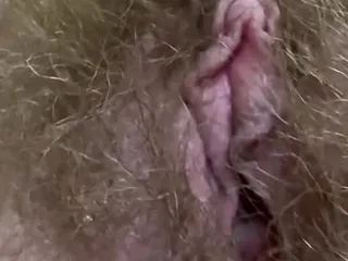 Cuteblonde666: Hairy Pussy and Cigar Closeup