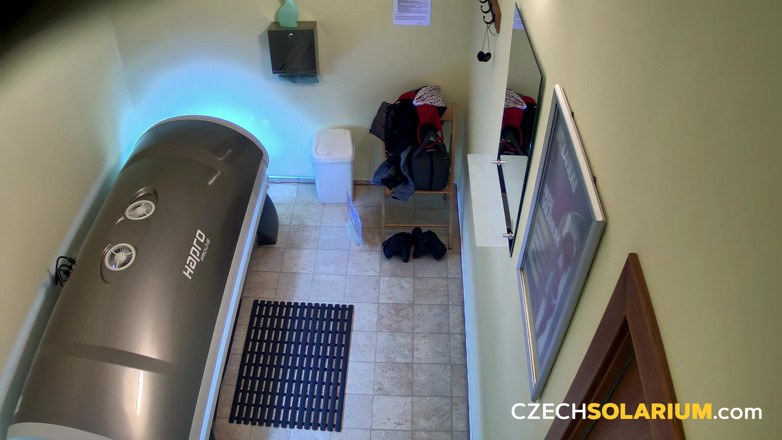 Czech Solarium: Czech Solarium 234: Young Redhead Shines in Solarium