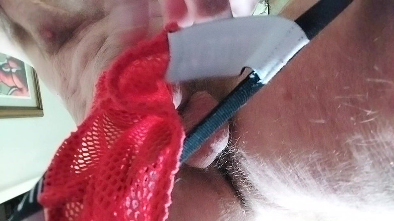 Hairyartist: Я приміряю твою хорошу диявольку jockstrap