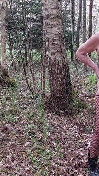 Granny Is Horny and Goes Into the Woods!