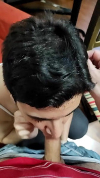 Quickie! Blowjob and Cum on Her Frankfurter! (and Black Jeans)
