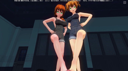 H3DC: 3D hentai en primer plano- dos hermanastras pelirrojas se masturban...