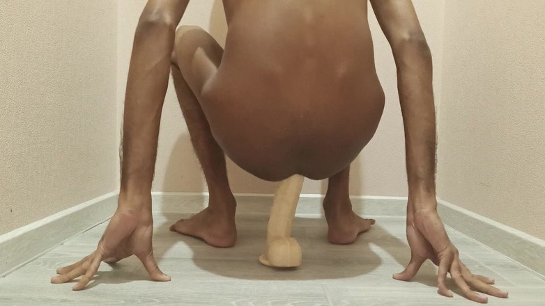 ThorSagor: Dirty Gay Boy Taking a Huge Cock Dildo in His...