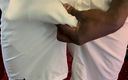 Mr. Magic Devil: Bulging Around Commando in White Nylon Shorts