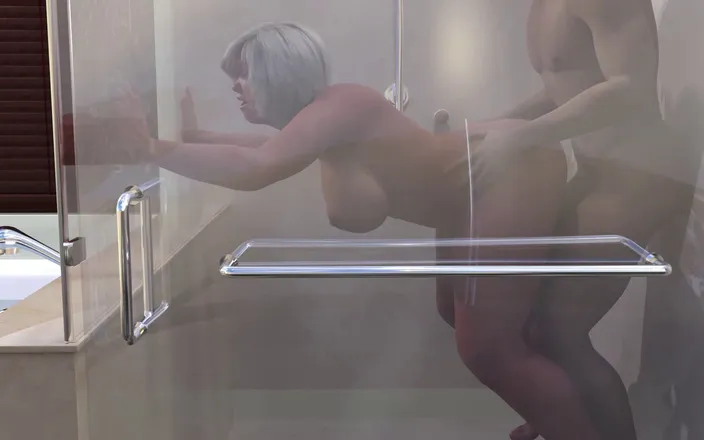 3D cartoon porn: My Dorm 183 - Intimate Moments with Betty in the Bathroom
