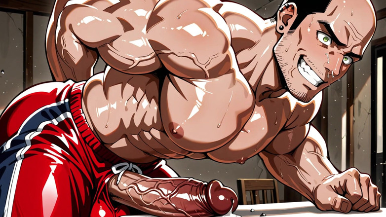 Erotic Man: Aiアニメスタイルの巨根男