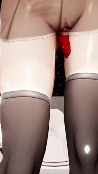 Hatsune Miku Hentai tančí vokální výhřez a anální korálky se svlékají