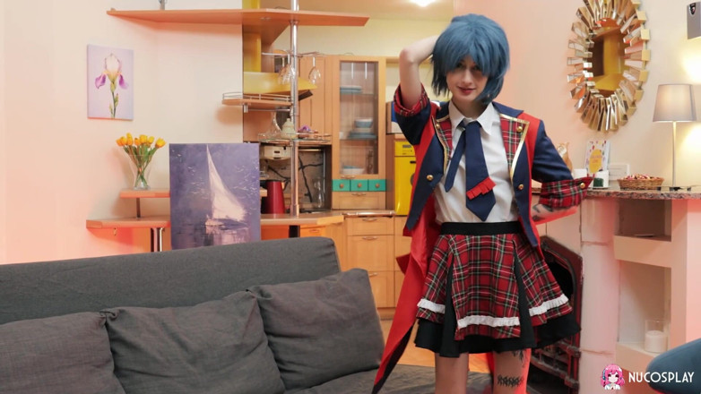 Nu Cosplay: La piccola figa dai capelli blu sasha paige ama scopare...