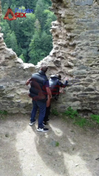 He Fuck My Ass in a Castle, with Visitors Around!
