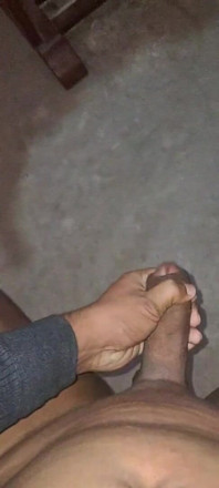 A Indian Young Man Laying on the Bed,and Doing Handjob