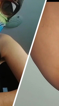 Amadora esposa com dedos na buceta - orgasmo com gemidos Latina rabuda, peitões