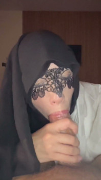 Hotel Maid Woke Me up & Gave Sloppy Under Blanket Blowjob