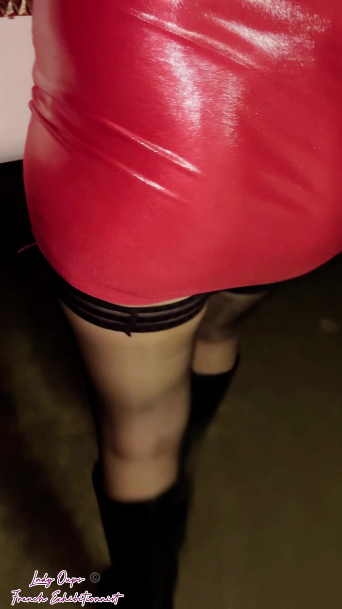 Lady Oups: 50 Year Old Slut on Her Way to Go Dancing...