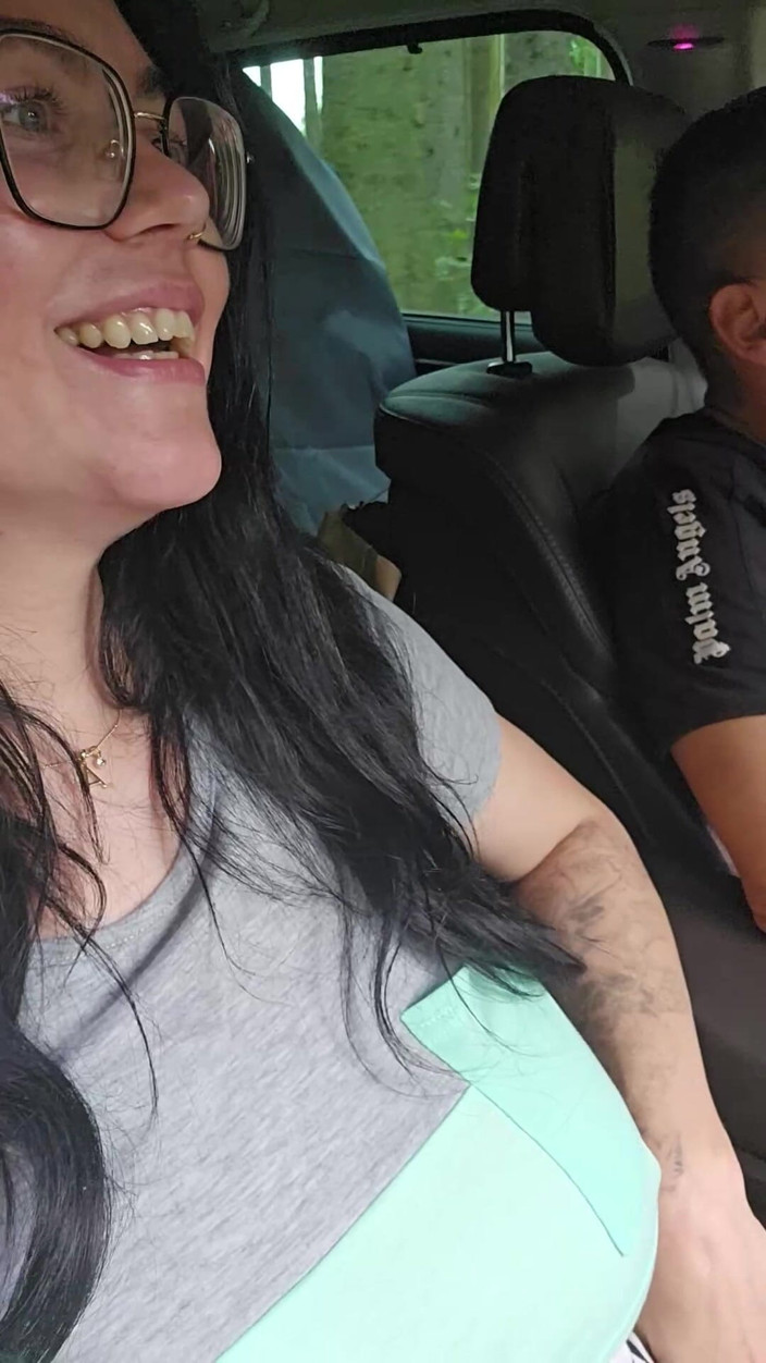 Shione Cooper: Vaping During Naked Driving Car and Nipples Play