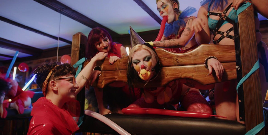 punkgoblin: Clown Orgy: Oral, Spit &amp; Strap Ons