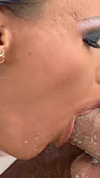 The Eager and Greedy Brunette Is Fucked Hard in the Tub Full of Milk.
