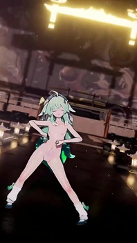 Honkai Star Rail MMD โดนเย็ดแล้ววิ่งหนี Huohuo เต้นเปลือยกาย เฮนไท MMD 3D หางมรกต แก้สี Smixix