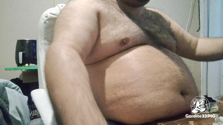 Gordito33PIG: Greedy Fat Pig Won't Stop Eating and Masturbating