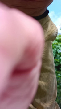 Outdoor Cruising Big Uncut Cock Pissing, Masturbating, Delicious Creamy Cum Close up Wearing Cords - Rockard Stepdaddy