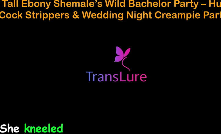 TransLure: English Audio Sex Story - Tall Ebony Shemale’s Wild Bachelor Party -...