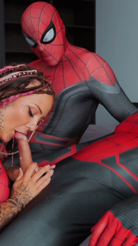 Enorme Culo De Chica Araña Recibe DP Dura Después De La Convención Del Cómic - Mandi Cat, Alfie, Steve Rickz