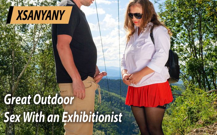 XSanyAny and ShinyLaska: Gran sexo al aire libre con un exhibicionista
